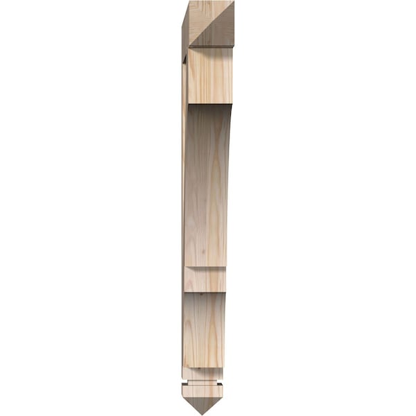 Balboa Arts & Crafts Smooth Bracket, Douglas Fir, 3 1/2W X 26D X 34H